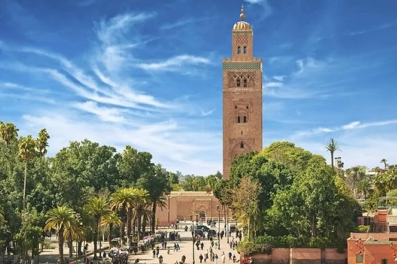 The enchanting city of Marrakech, known for its beauty and cultural richness, ideal for Marrakech city tours.