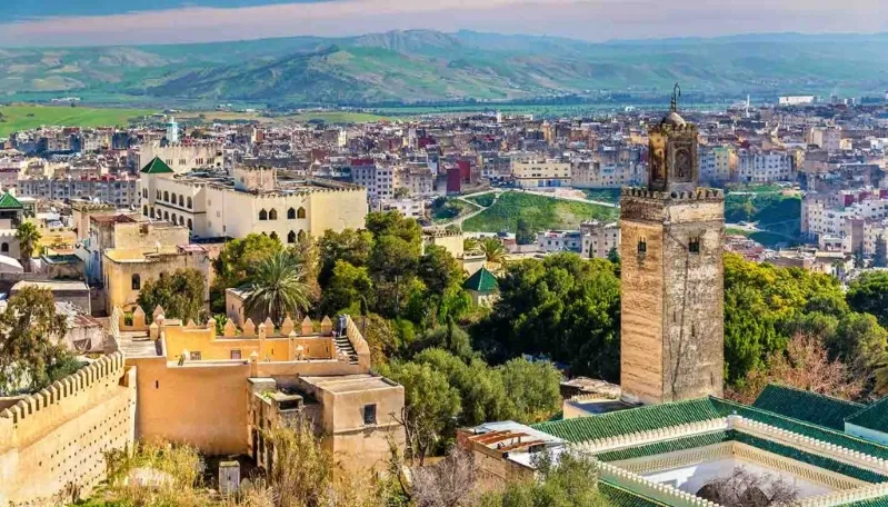 A vibrant view of Marrakech, Morocco, showcasing its rich culture and stunning architecture, ideal for exploring with the Best Tours in Morocco.