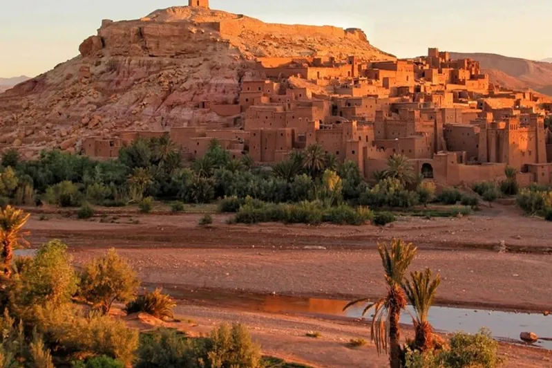  The city of Atlas in Morocco, featuring its unique architecture and scenic beauty, a Ouarzazate places to visit. 