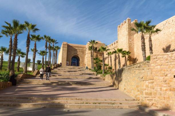 Moroccan cities including Marrakech, Fes, Casablanca, Chefchaouen, and Rabat cityscapes and landmarks