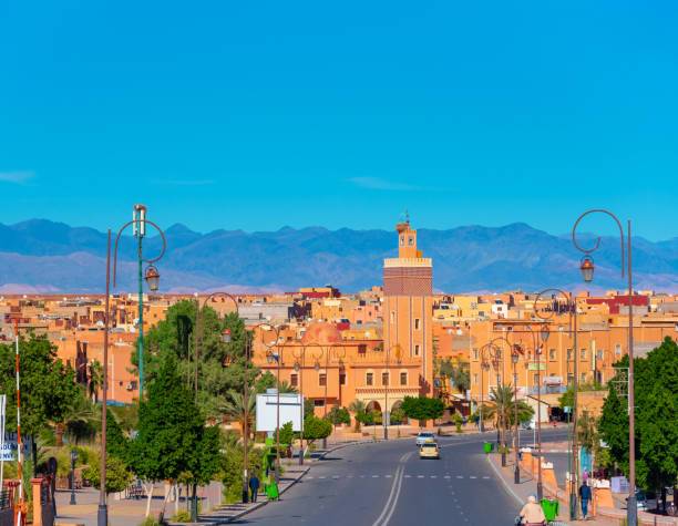 Top places to visit in Ouarzazate Morocco including Atlas Film Studios, Aït Benhaddou, kasbahs, desert landscapes, and Atlas Mountains views