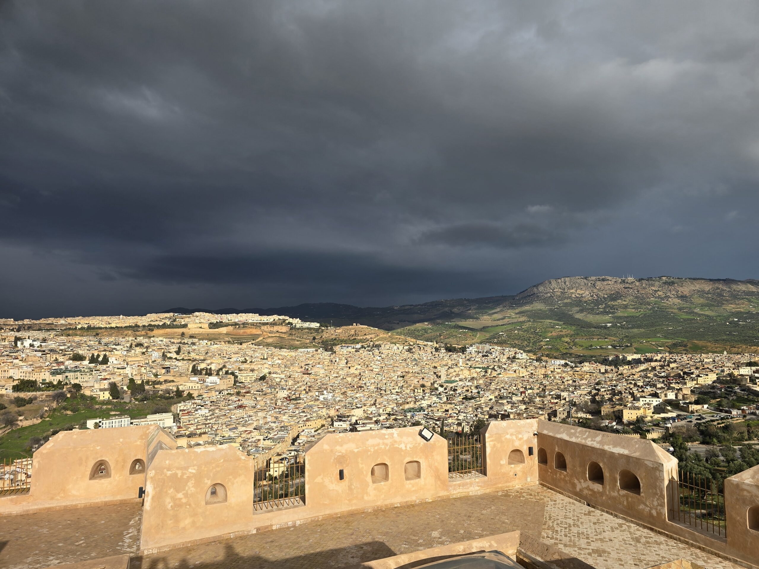 10-day Morocco tour from Fes featuring Chefchaouen, Sahara Desert Merzouga camel trekking, Ziz Valley, Todra Gorge, Aït Benhaddou, Marrakech, and Atlantic coast landscapes