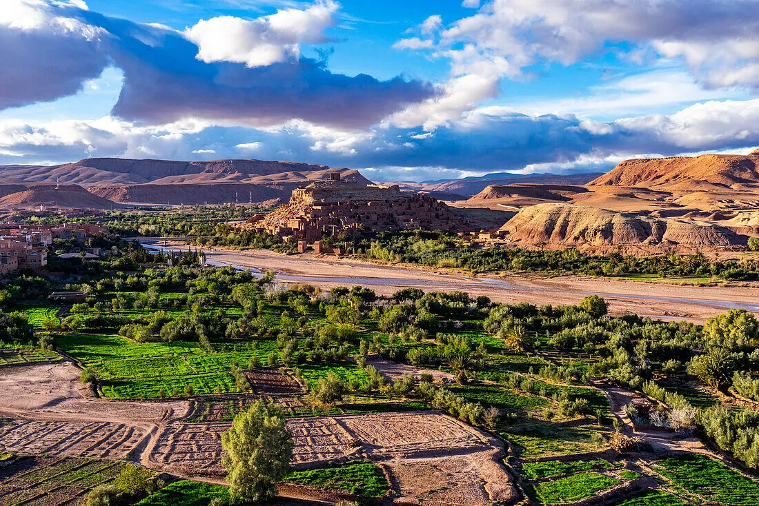 Transportation in Morocco featuring private tour vehicles, desert 4x4 travel from Ouarzazate, Atlas Mountains roads, and guided tours across Morocco