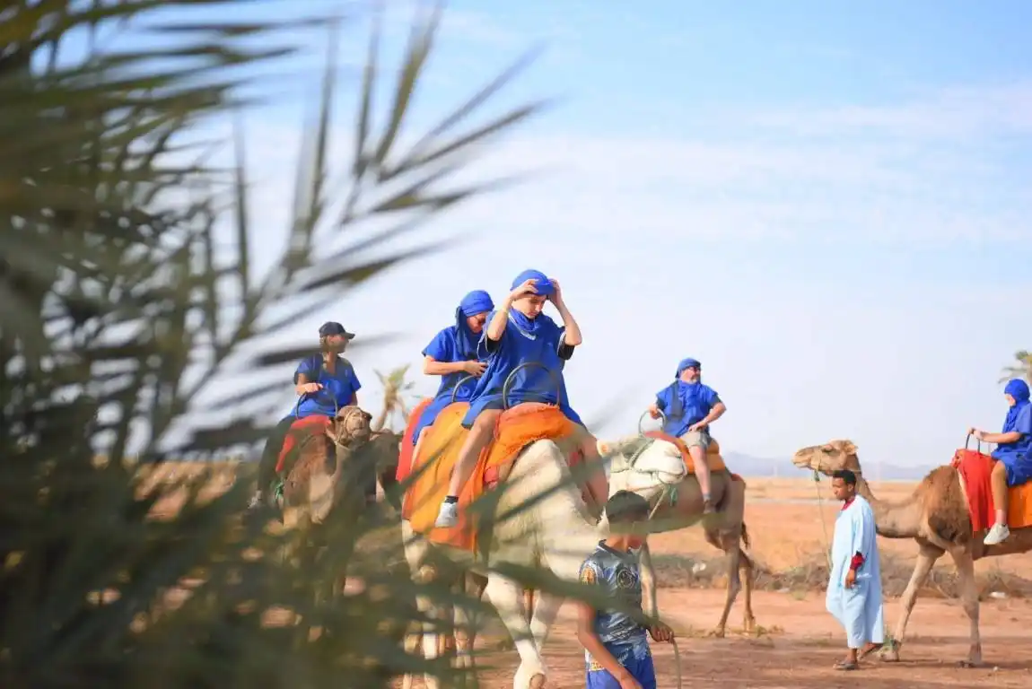 Palmeraie camel ride in Marrakech Morocco
