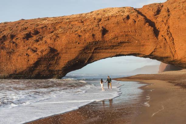Travelers on Agadir tours exploring Morocco including Sahara Desert, Agadir beaches, Marrakech, Atlas Mountains, and cultural excursions